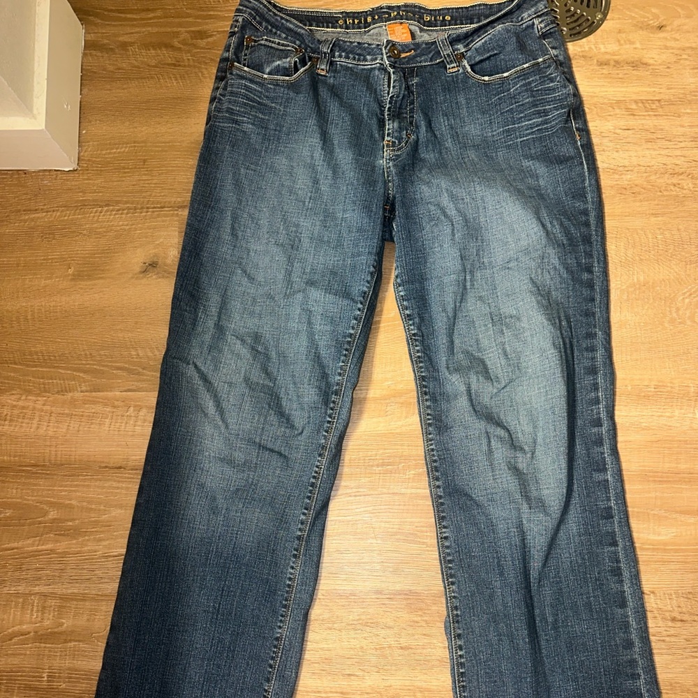 Christopher blue vintage jeans size 16 mid-rise